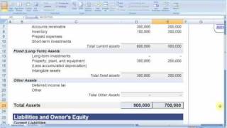 Balance Sheet  Vertex42 [upl. by Jenei]