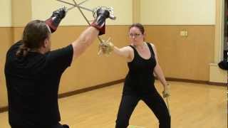 Sword Points 02  Cut Drill  Stage Combat Instruction  Albion Schoole of Defense [upl. by Lem]