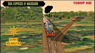 Goa Express  Madgaon Arrival amp Departure  MSTS Open Rails  Indian Train Simulator [upl. by Richia]