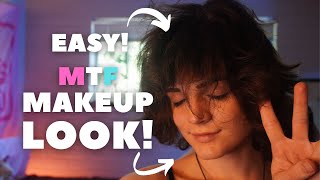 Easy Beginner Makeup Look Mtf Transgender [upl. by Anayet]