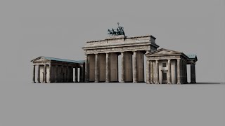 3d Model of the Brandenburg Gate [upl. by Kwarteng482]