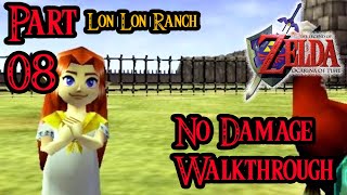 Zelda Ocarina of Time 100 Walkthrough Widescreen HD Part 8  Lon Lon Ranch  Eponas Song  Malon [upl. by Gnehc]