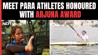 Meet Sheetal Devi And Prachi Yadav Honoured With Arjuna Award [upl. by Arolf777]