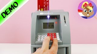 GELDAUTOMAAT VOOR THUIS Bank automaat elektrische spaarpot  Speel met mij Kinderen Speelgoed [upl. by Ganley]