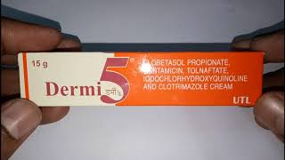 Dermi 5 cream full Review  use  side effects in hindi [upl. by Aronoff]