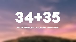 3435  Ariana Grande Doja Cat Megan Thee Stallion Onscreen Lyrics ⛩ [upl. by Etnovad672]