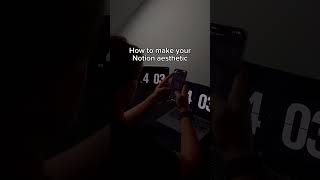 How to make your Notion aesthetic notion notiontips notionapp [upl. by Edasalof261]