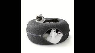 Cat Tunnel Bed with Toy Balls for Multiple Cats and Large Cats Peekaboo Cat Litter for Indoor Ca [upl. by Tuddor106]