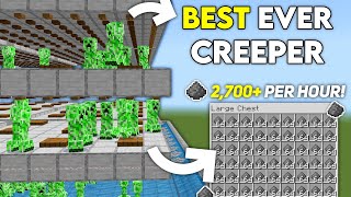 BEST CREEPER FARM WITH MAX RATES in 121 Minecraft Bedrock [upl. by Gomer976]