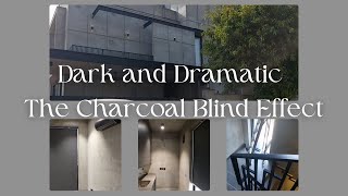 CONCREATE WASH HOUSE  NO PAINT  CHARCOAL BLACKOUT BLINDS [upl. by Renato863]