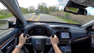 2020 Honda CRV Touring AWD  POV Review [upl. by Feerahs]