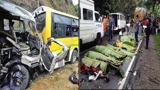 At least 19 dead in multiplevehicle collision in the Philippines [upl. by Kaufman]