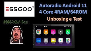 Video Test Autoradio 2 DIn Android ESSGOO AR7001 [upl. by Aleac]