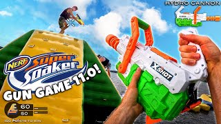 NERF GUN GAME  SUPER SOAKER EDITION 110 Nerf First Person Shooter [upl. by Ylas]