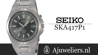 Seiko SKA417P1 Kinetic Titanium  Video Ajuweliersnl [upl. by Magdalen]