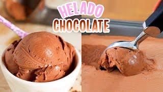 Haz HELADO CASERO de CHOCOLATE 🍦 CON SOLO 3 INGREDIENTES Recetas de postre facil [upl. by Boucher]