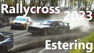 Lauf 1amp2  Deutsche Rallycross Meisterschaft Estering 2023 – DRX powered by TYPE S Best of Action [upl. by Ardnasirhc]