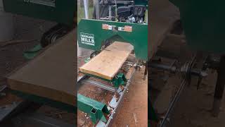 Using my woodlandmills HM126 to flatten a warped slab [upl. by Haral]