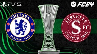 🎮 Chelsea vs Servette  UEFA Conference League Showdown  1st Leg  FC 24 Gameplay 🔥 [upl. by Kippie154]