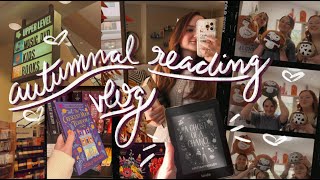 autumnal weekend reading vlog pumpkin painting🍂📖✨ [upl. by Dove]