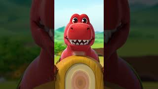 🏎️ Here comes the TRex Car dinosaurforkids [upl. by Baelbeer]