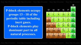 pBlock Elements and General Characteristics of pBlock Elements [upl. by Radloff]