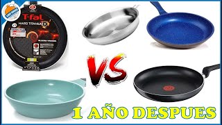 Cual es mejor después de 1 año Flavor stone jade cook TFal Acero inoxidable hard titanium [upl. by Ydda]