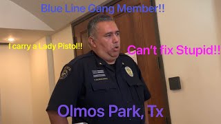 “CAN’T FIX STUPID”Olmos Park Open Carry Officer Jumps Curb amp Chief Makes a fool of Himself [upl. by Ahsyekal931]