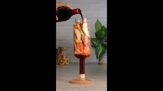 Summer Sangria Recipe 🍷 🍋 🍐 🍊  Sangria sangriarecipe easycocktails batchcocktails wine [upl. by Eserahc]