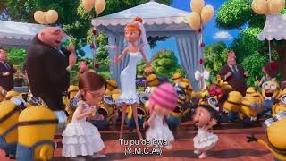 Despicable Me 2 Minions YMCA Song with Lyrics [upl. by Terri240]