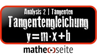 Tangente bestimmen über Tangentensteigung  A1501 [upl. by Ahsaya455]