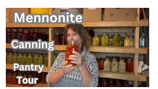 Mennonite Canning Pantry Tour [upl. by Etnod118]