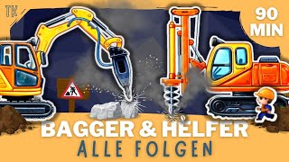 Bagger amp Baufahrzeuge ⭐ Alle Folgen  Kindervideos  Kinderfilme  telekids [upl. by Yentruok]