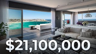 Inside this Luxury Penthouse with THE BEST VIEWS of Sydneys Most Famous Beach  Bondi Beach NSW [upl. by Leinadnhoj]