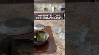 Mehndi for Natural Dark Brown Hair Dye hairfall haircare remidies haircolor beautifulhair [upl. by Kathrine573]