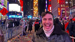 AÑO NUEVO NEW YORK BALL DROP EN TIMES SQUARE NEW YORK 2024 [upl. by Teillo]