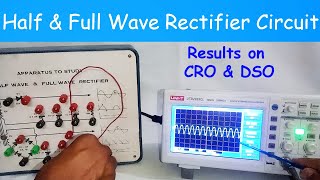 Half Wave Rectifier And Full Wave Rectifier With And Without Capacitor Filter  LAB Experiment [upl. by Emera936]