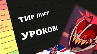 ТИРЛИСТ УРОКОВ Какие предметы сложные а какие лёгкие [upl. by Chadbourne718]