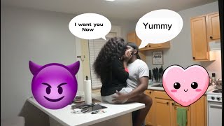 LEADING MY BOYFRIEND ON WHILE HE COOKING 🧑‍🍳 [upl. by Ldnek]