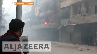 Phosphorus bombs rain down on Syrias Aleppo [upl. by Adnilra418]