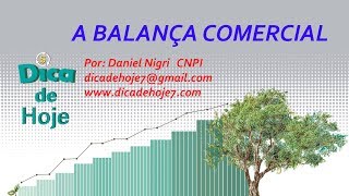 DICA DE HOJE  Balança comercial [upl. by Bolte]