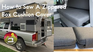 How To Sew A Zippered Box Cushion Cover [upl. by Jeroma]