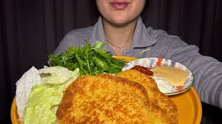 ASMR  SCHNITZEL  TÜRKÇE ASMR  TURKISH FOOD [upl. by Trevar]