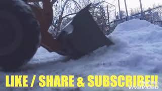 RC HUINA 583 Wheel Loader Snow Removal [upl. by Oicnedif463]