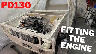 Fitting The PD130 Engine  Episode 7  1987 Volkswagen Caddy MK1 Restoration Project [upl. by Asiuqram]