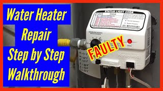 Rheem Water Heater Chamber Sensor Failure  How to Replace Chamber Sensor amp Gas Control Valve DIY [upl. by Donelu]