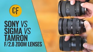 f28 Mark II zoom battle Sony vs Sigma Vs Tamron 2470  2875mm comparison [upl. by Odraude722]