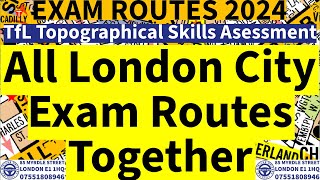 All London City Roads Together TfL Topographical Assessment Test 2024 Training London PCO [upl. by Iot]