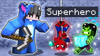 Playing Minecraft as HELPFUL SUPERHEROES [upl. by Ezeerb]