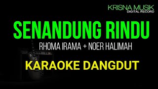 SENANDUNG RINDU DAG DIG DUG KARAOKE DANGDUT DUET TANPA VOKAL [upl. by Hafeenah128]